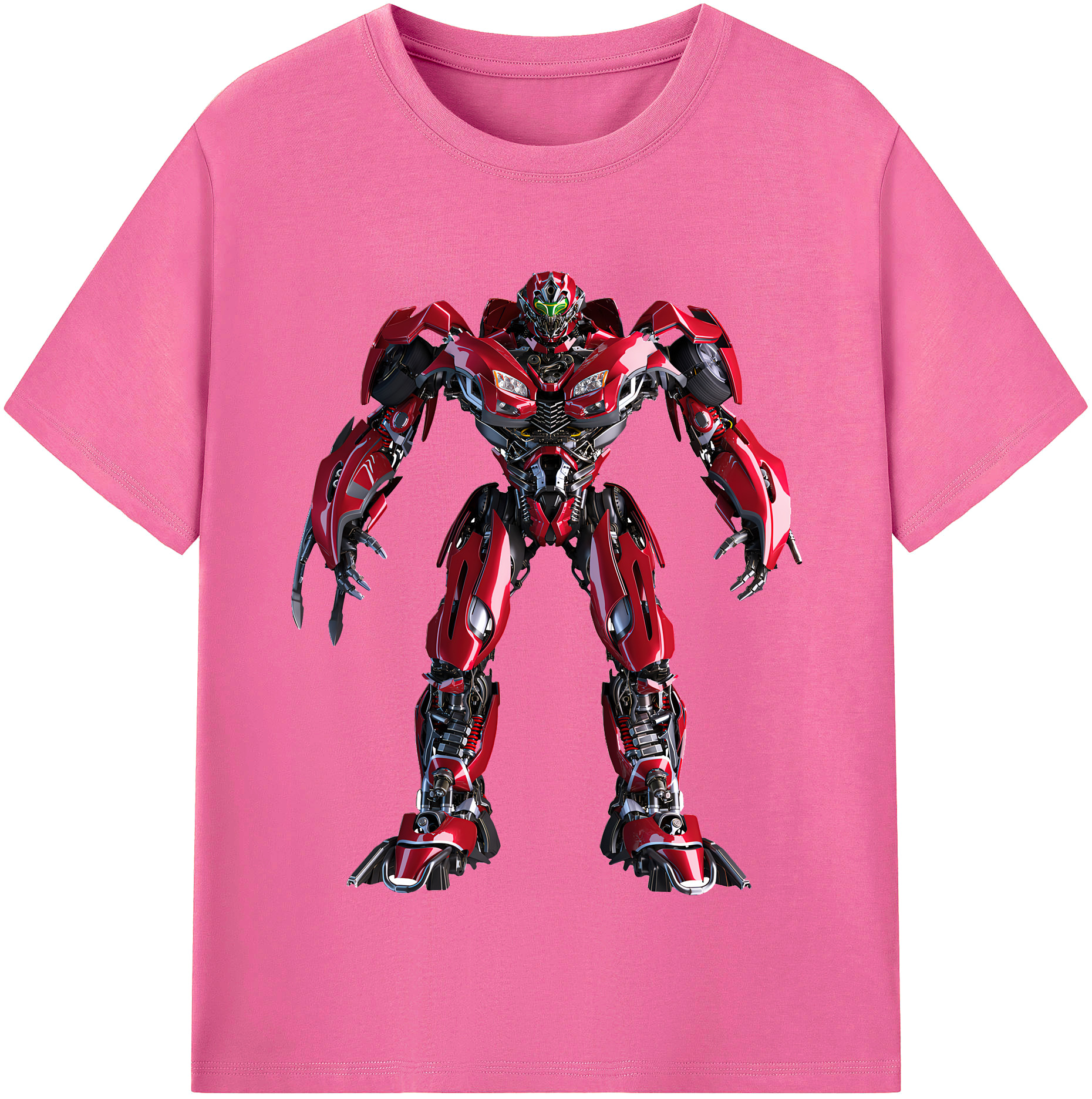 （画像用） Transformers トランスフォーマー レディースカジュアルプリントTシャツ（綿100％）